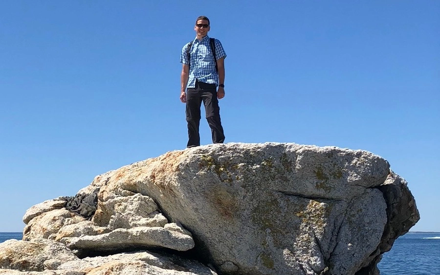 Mike at Pemaquid Point Lighthouse